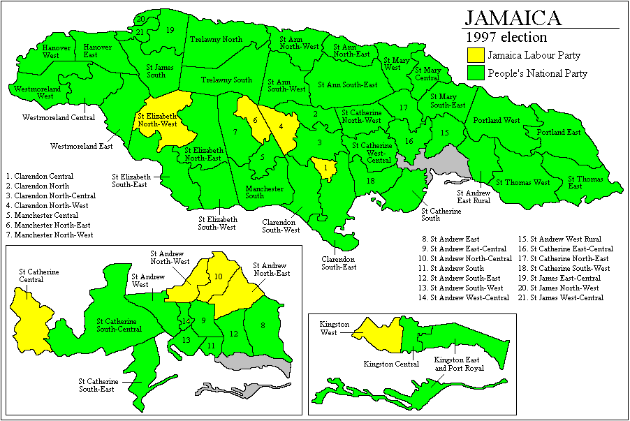 jamaica legislative election 1997